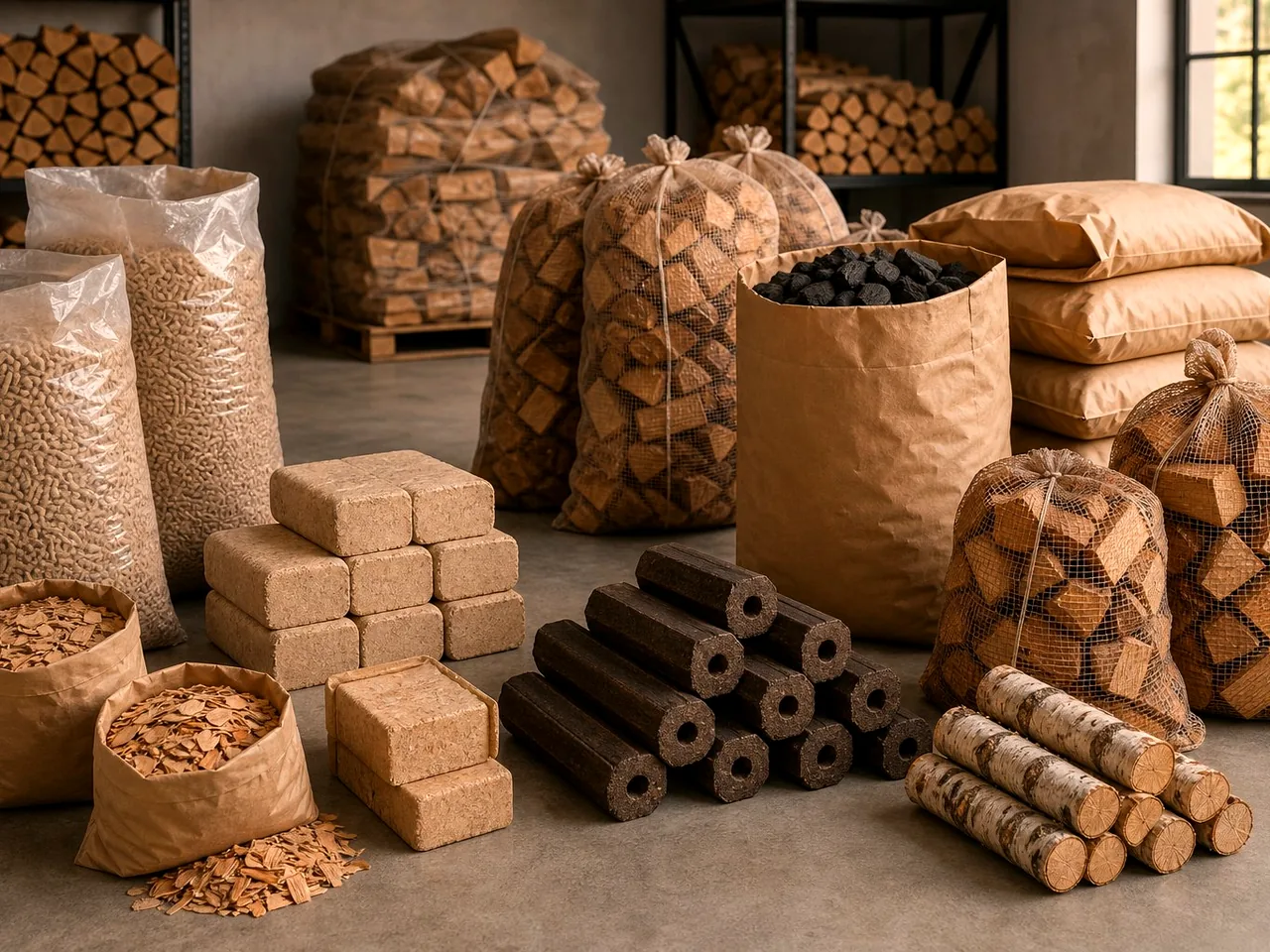 Топливные брикеты RUF из берёзы в Костроме